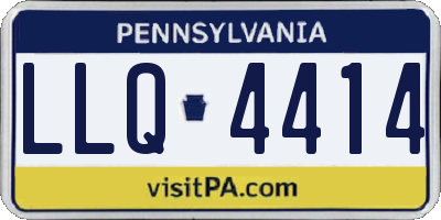 PA license plate LLQ4414