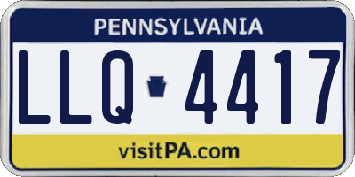PA license plate LLQ4417