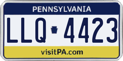 PA license plate LLQ4423