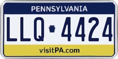 PA license plate LLQ4424