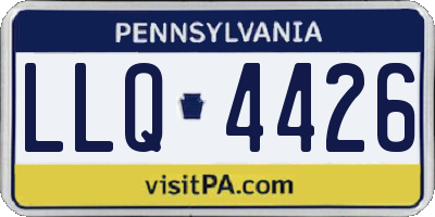 PA license plate LLQ4426