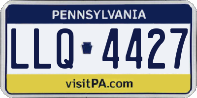 PA license plate LLQ4427