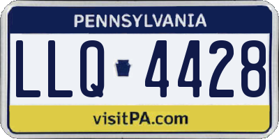 PA license plate LLQ4428
