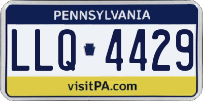PA license plate LLQ4429