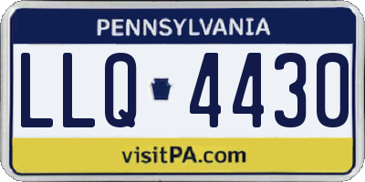 PA license plate LLQ4430
