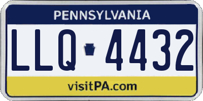 PA license plate LLQ4432