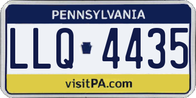 PA license plate LLQ4435