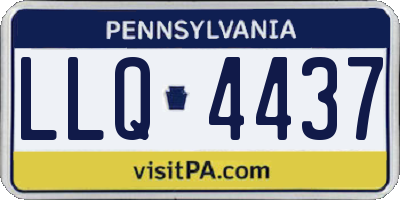 PA license plate LLQ4437