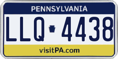 PA license plate LLQ4438