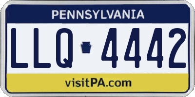 PA license plate LLQ4442