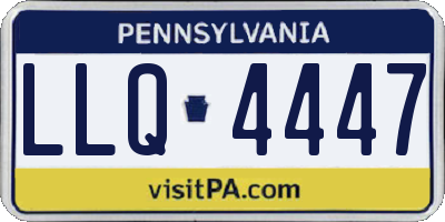 PA license plate LLQ4447