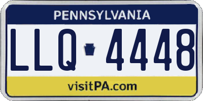 PA license plate LLQ4448