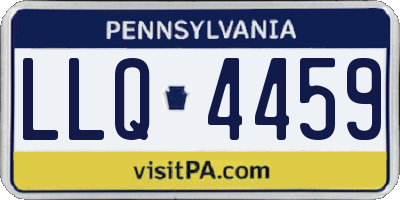 PA license plate LLQ4459
