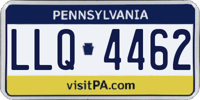 PA license plate LLQ4462
