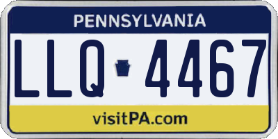 PA license plate LLQ4467