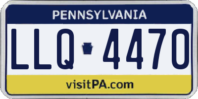PA license plate LLQ4470