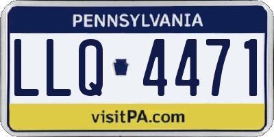 PA license plate LLQ4471