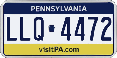 PA license plate LLQ4472