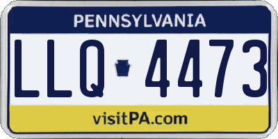 PA license plate LLQ4473