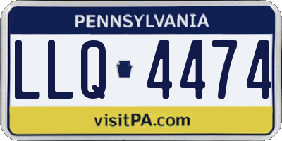 PA license plate LLQ4474