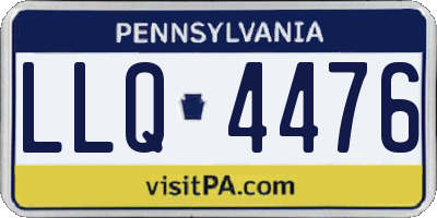 PA license plate LLQ4476