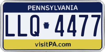 PA license plate LLQ4477