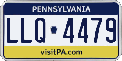PA license plate LLQ4479