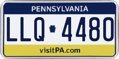 PA license plate LLQ4480