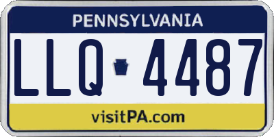 PA license plate LLQ4487