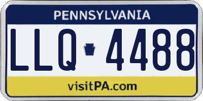 PA license plate LLQ4488