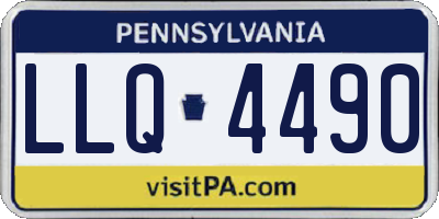 PA license plate LLQ4490