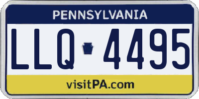 PA license plate LLQ4495