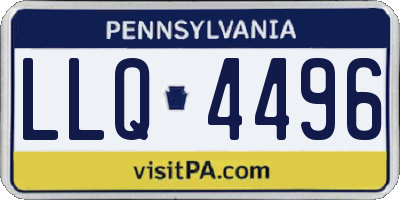 PA license plate LLQ4496