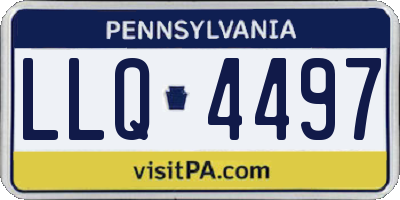 PA license plate LLQ4497