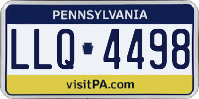 PA license plate LLQ4498