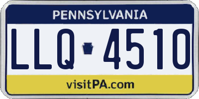 PA license plate LLQ4510