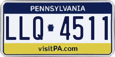 PA license plate LLQ4511