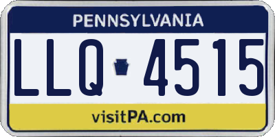 PA license plate LLQ4515