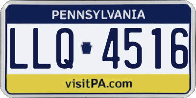 PA license plate LLQ4516