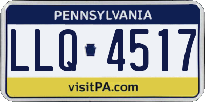 PA license plate LLQ4517