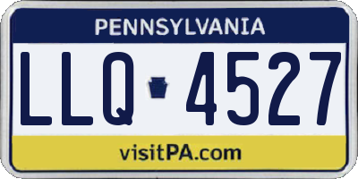 PA license plate LLQ4527