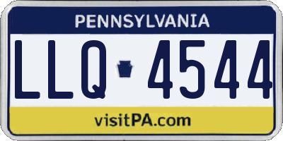 PA license plate LLQ4544