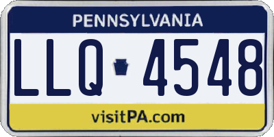 PA license plate LLQ4548