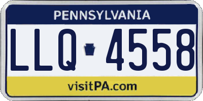 PA license plate LLQ4558