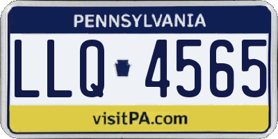PA license plate LLQ4565