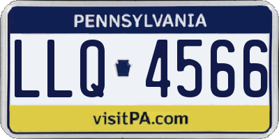 PA license plate LLQ4566