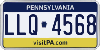 PA license plate LLQ4568