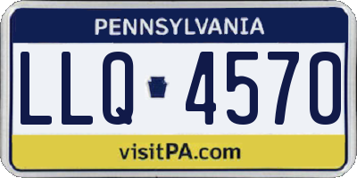 PA license plate LLQ4570