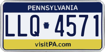 PA license plate LLQ4571