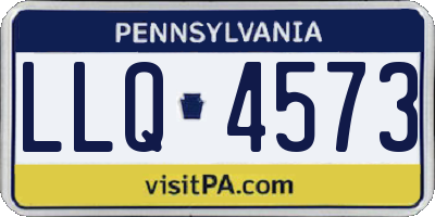 PA license plate LLQ4573